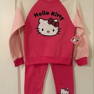 Hello Kitty Pink and White Kids Matching Set
